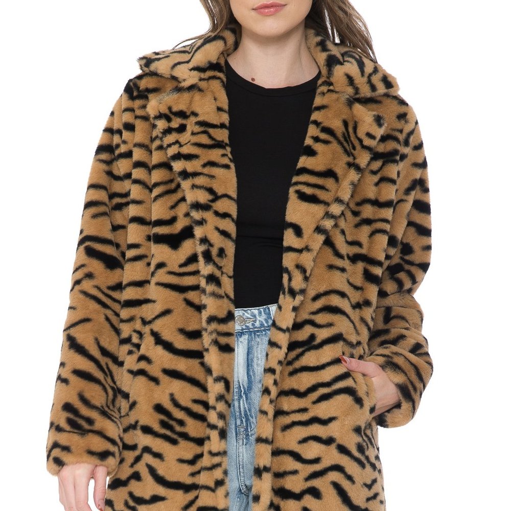 ANIMAL FAUX FUR COAT - Brand NEW!!!